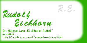 rudolf eichhorn business card